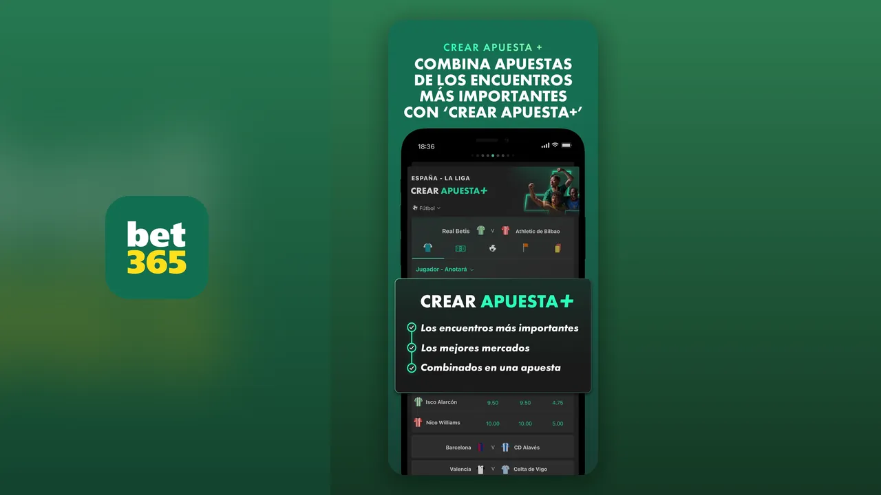 Captura oficial de la app de Bet365 en la App Store de España