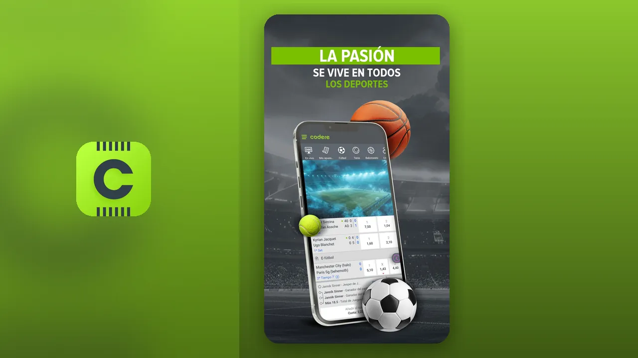 Captura oficial de la app de Codere en la App Store de España